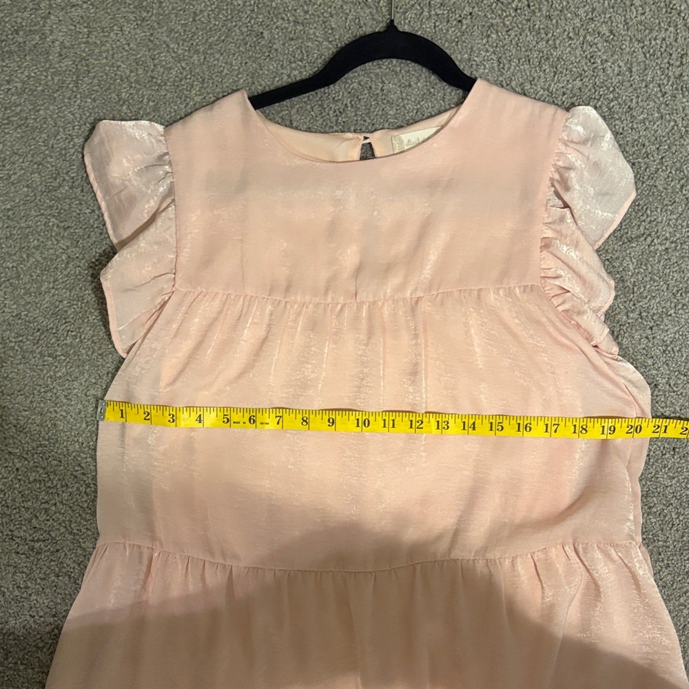 Altar'd state babydoll tiered pink Dress size M - Picture 6 of 6